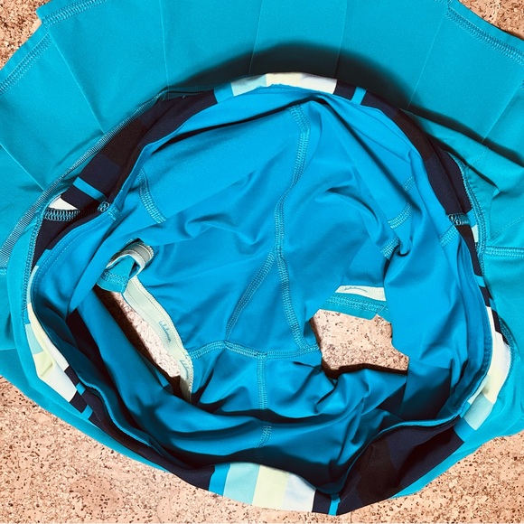 Lululemon Run Pace Setter Skort In Blue Surge Sz 10 - Picture 11 of 16